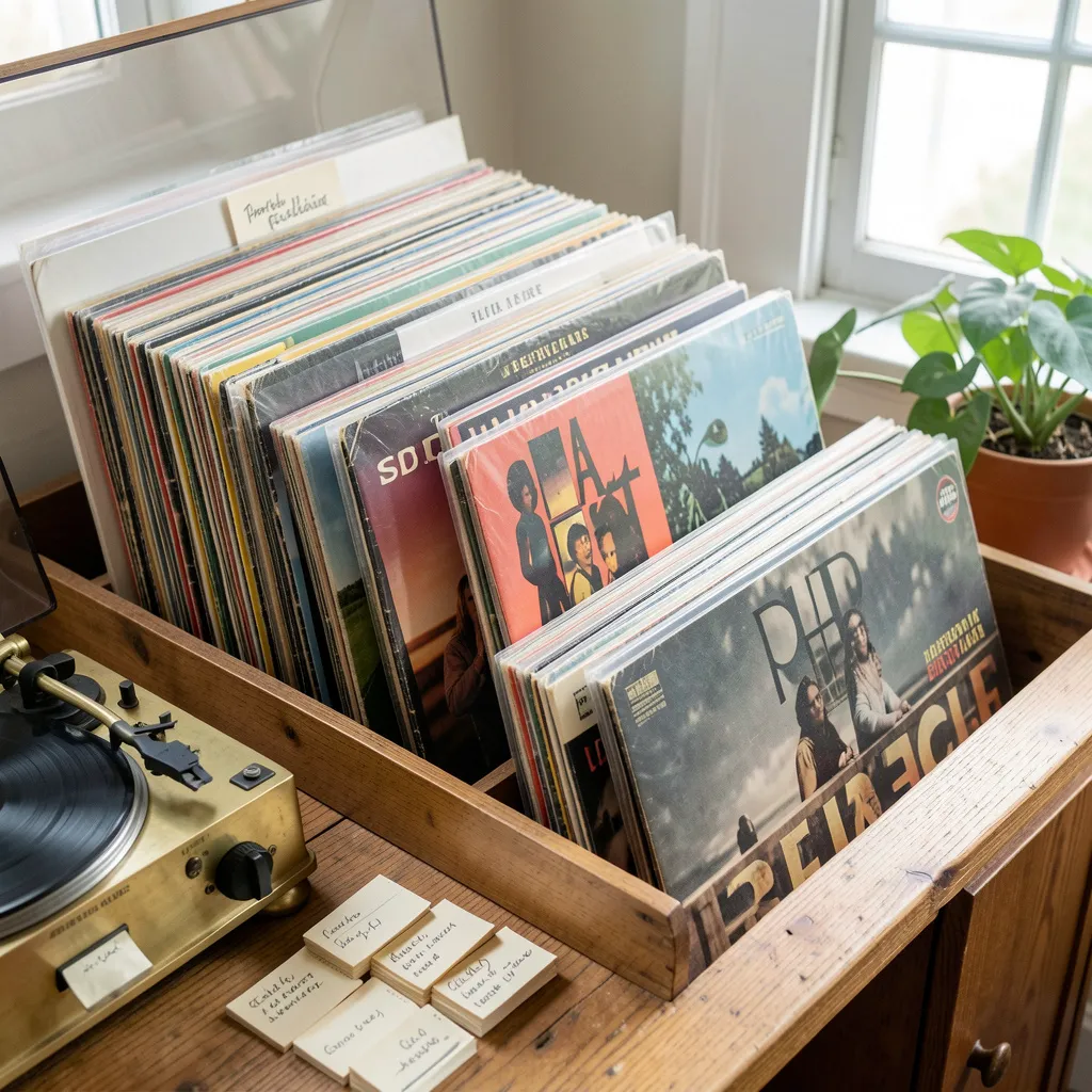 Vinyl listening room setup