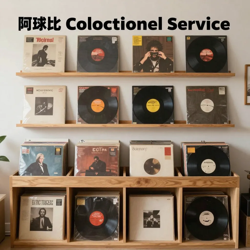 Professional vinyl curation workspace